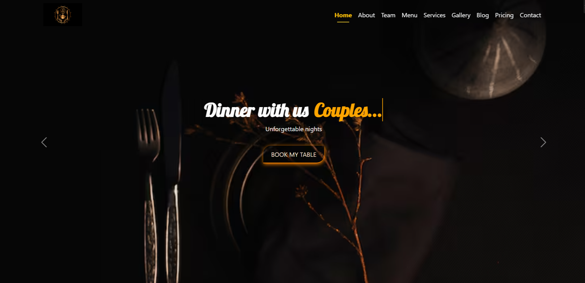 Restaurant website